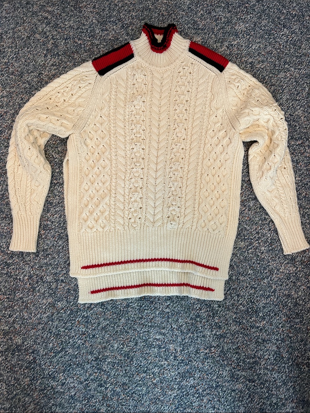 Isabel Marant Classic Cream Cable Knit Sweater